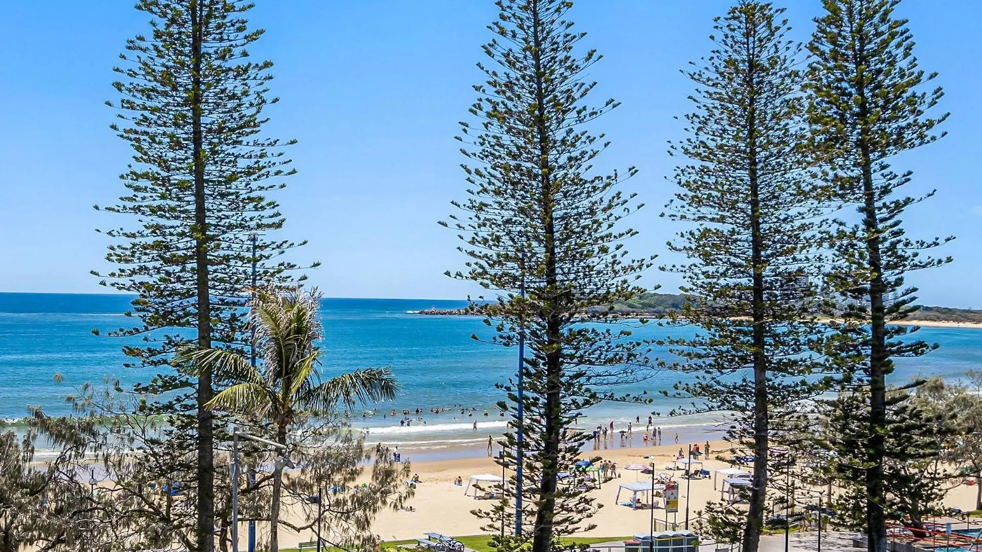 Ocean Front Mooloolaba Esplanade Apartment 2Br Austrálie